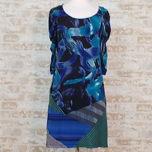 Custo Barcelona Rauched Sleeve Mini Dress